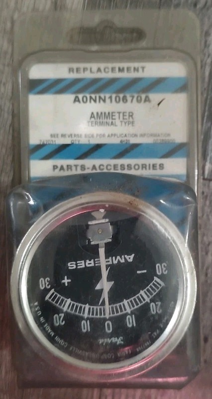 Tisco A0NN10670A Ammeter For Ford Tractor 2N 8N 9N 600 700 800 900 Jubilee NAA