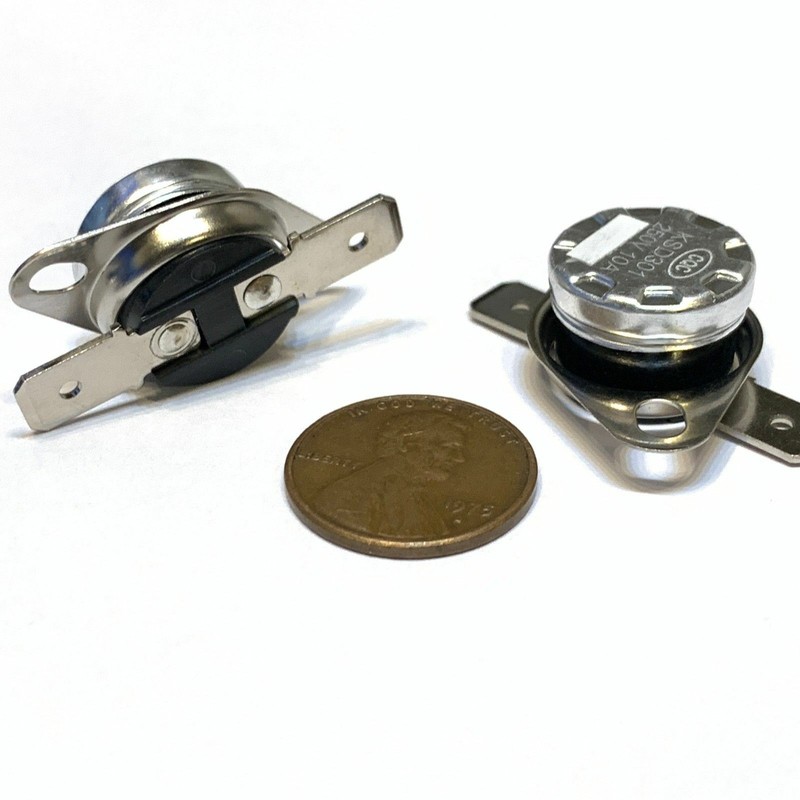 2 Pieces N/C 115ºC 239ºF normally closed Thermal NC Thermostat switch KSD301