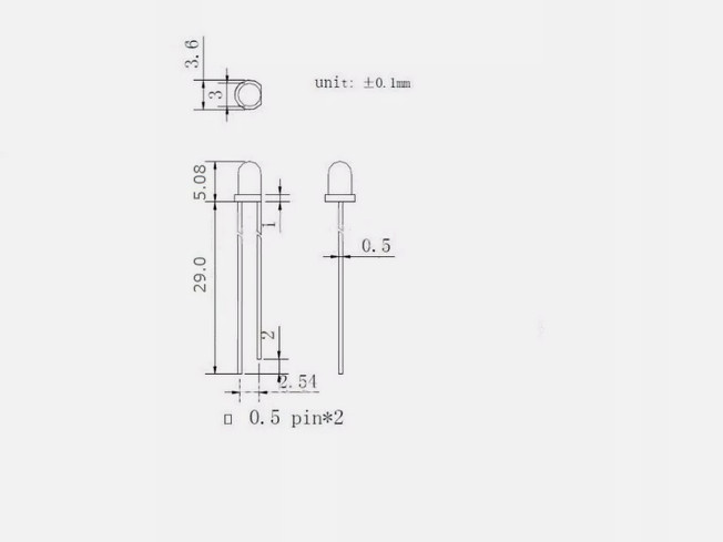 3mm Diffused Red Yellow Blue Green White Orange Warm White Round LED Leds Diodes gallery