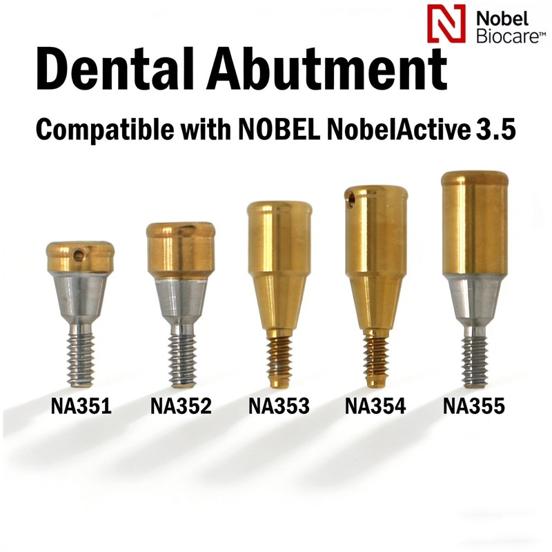 US Locator Abutment NP 3.5mm RP 4.3mm for Nobel Active Conical & Cap Inserts Kit gallery