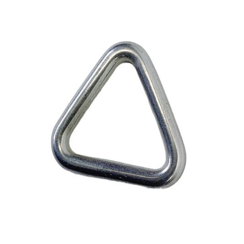 Marine Stainless Steel T316 3/16" x 1" Triangle Ring Formed Welded 500 Lbs WLL gallery