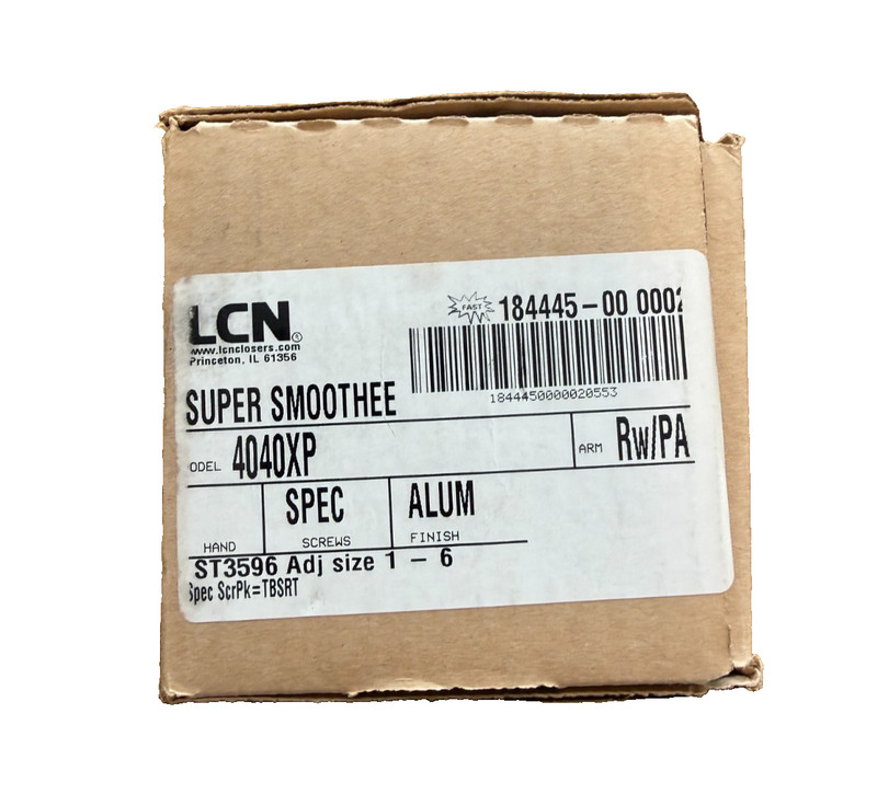 LCN 4040XP Super Smoothee Commercial Self Closing Door Closer Aluminum Finish