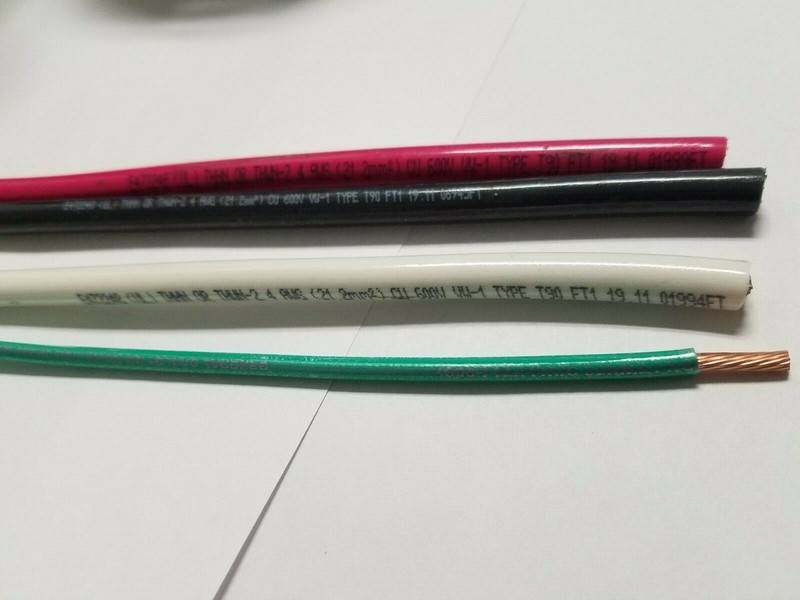 100′ EA THHN THWN 4 AWG GAUGE BLACK WHITE RED COPPER WIRE + 100 10 AWG GREEN