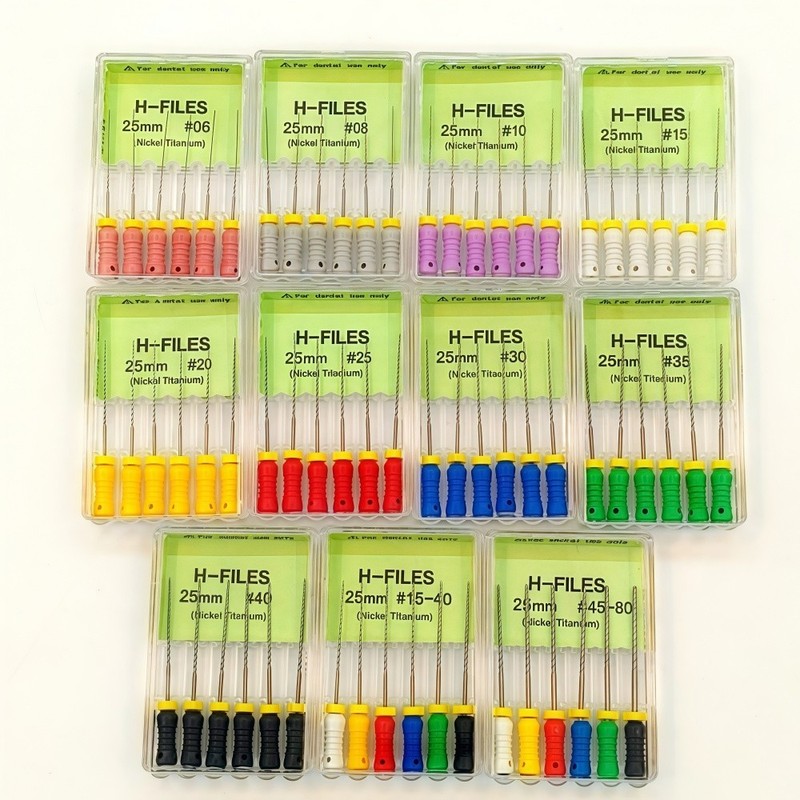 6 Pcs/Box Dental NITI Endodontics K/H-Files 21/25/31mm Root Canal Hand Use File gallery