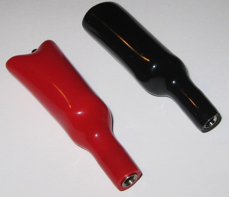 2 Pairs Insulated Heavy Duty Screw On Black and Red DMM Alligator Test Clips gallery