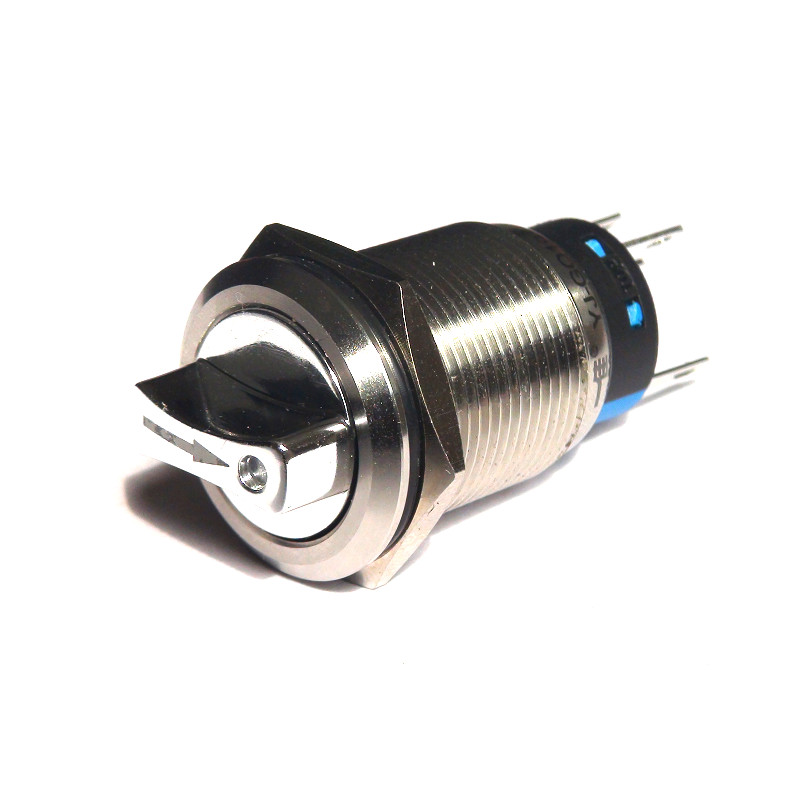 19mm/22mm Metal knob switch with lamp 2/3 position Arrow light selective switch gallery