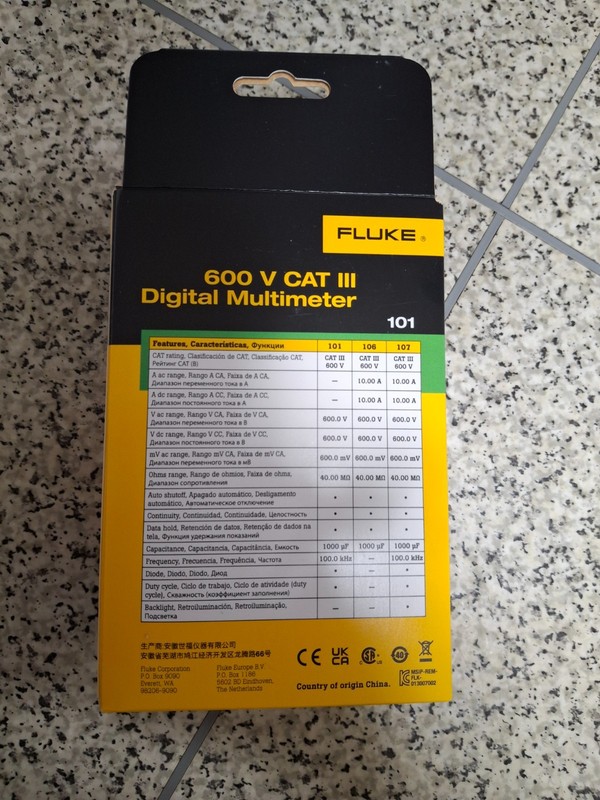 Digital Tester Fluke 101 Basic Pocket Digital Multimeter English New FREE TRACK gallery