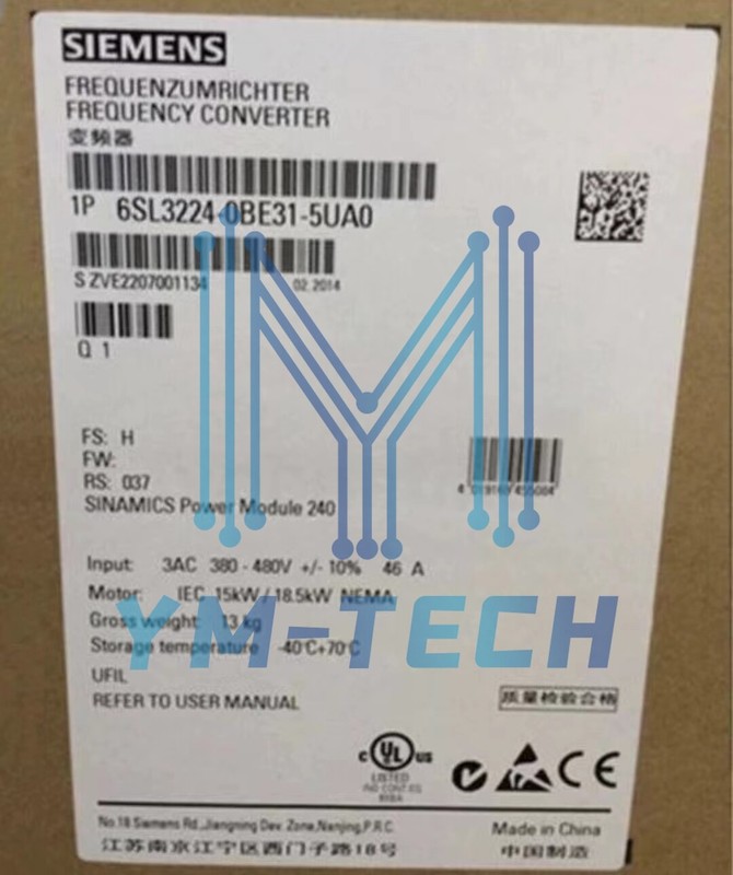1PCS New Siemens 6SL3 224-0BE31-5UA0 6SL3224-0BE31-5UA0 In Box free shpping