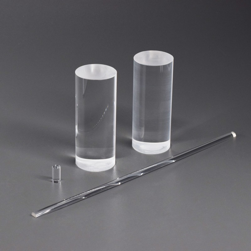 1pc Optics Light Guide Quartz Rod Fused Quartz Glass Rods Stirring Rod Φ1-60mm