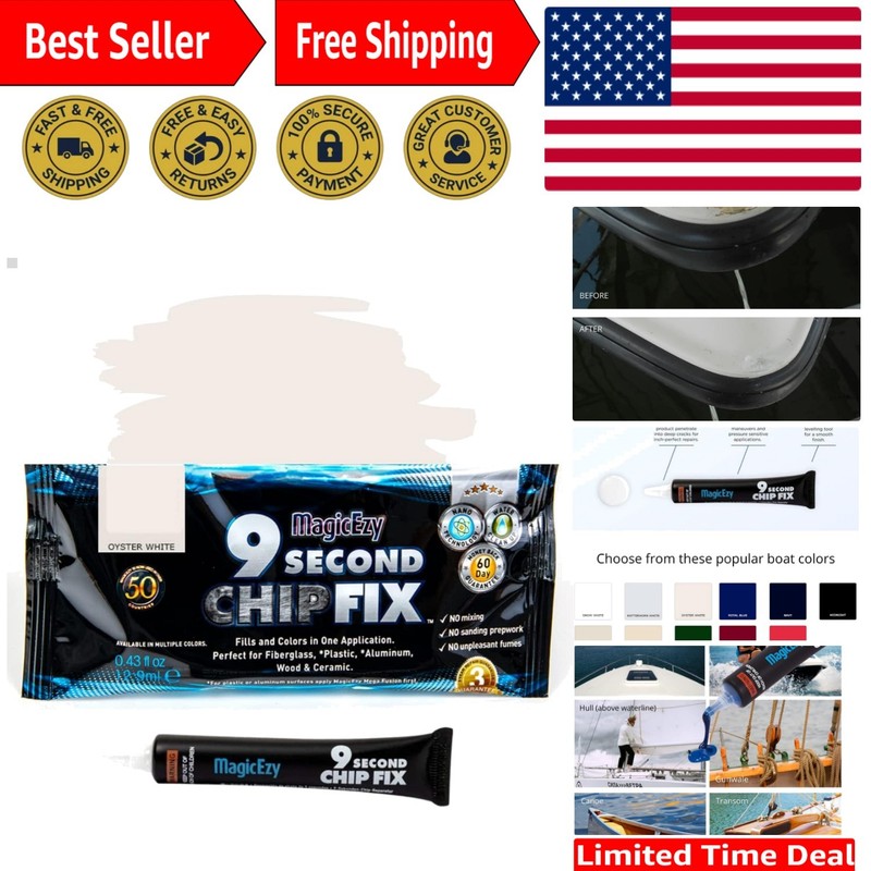 Instant Fiberglass Repair with Oyster White Marine Epoxy – No Sanding Required