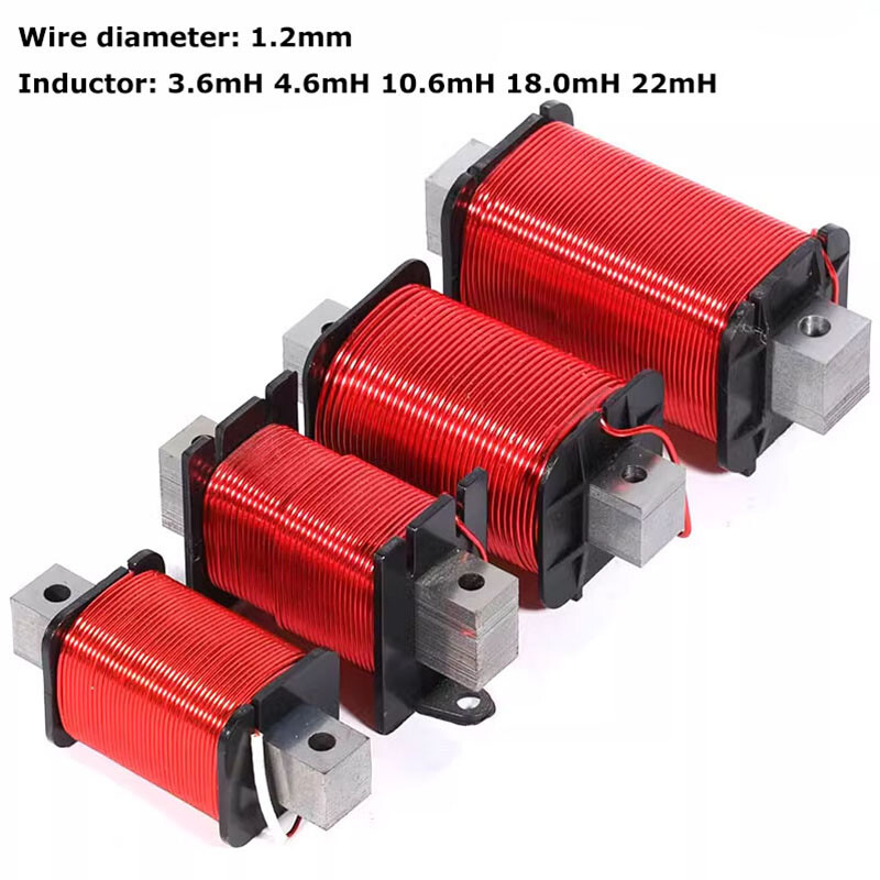 Wire Dia 1.2mm 3.6/4.6/10.6/18/22mH Iron Core Inductor Oxygen-Free Copper Wire