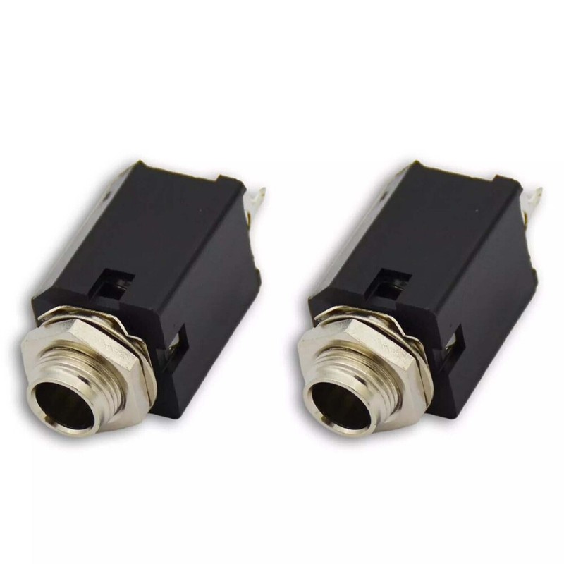 20PCS 1/4" 6.35mm Stereo Jack Socket Audio Plug For Guitar Pedal/Amp/ Diy gallery