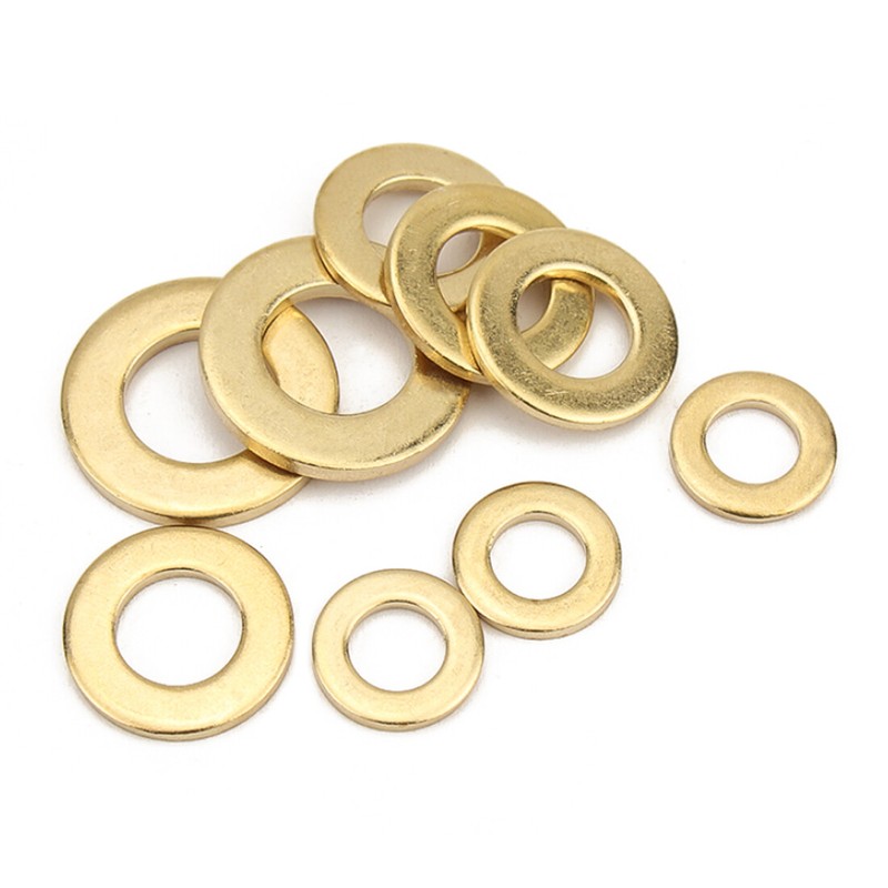 M2 M2.5 M3 M4 M5 M6 M8 M10 M12 M14 M16 M18 M20 M22 M24 Form A Flat Washers Brass gallery