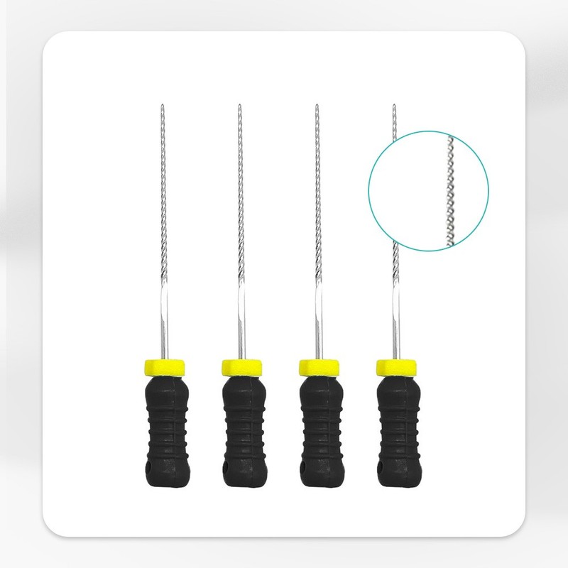 Dental Endo Root Canal File K-files 25mm Stainless Steel #6#8#10#15-45 Hand File gallery