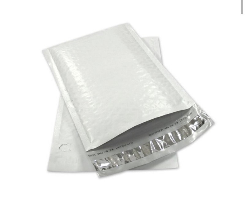 #000 Poly Bubble Mailers: 4.25×8 Bubble Pak Brand-50 Pack