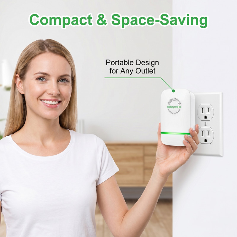 2pcs Pro Power Saver Energy Saver Household Power Saver Electricity Saving US gallery