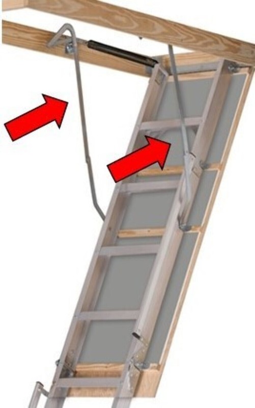 Louisville Attic Ladder Left & Right Power Arm Full Kit PR315500-LH&RH gallery