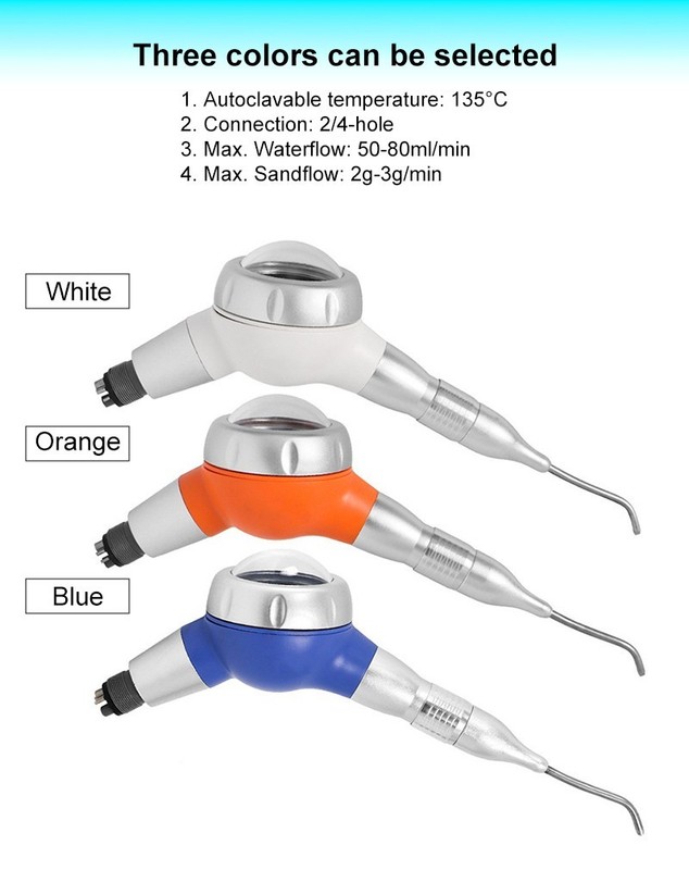 2/4 Holes Dental Air Prophy Flow Teeth Polishing Polisher Handpiece Hygiene Jet gallery