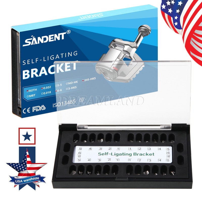 Dental orthodontic Self-ligating bracket Braces MINI ROTH.022 Hook 345 gallery