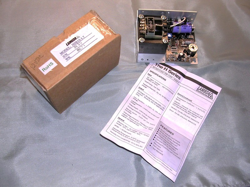 Lamda Model HSB12-1.7A +, 12V 1.7A Linear Power Supply – New in box