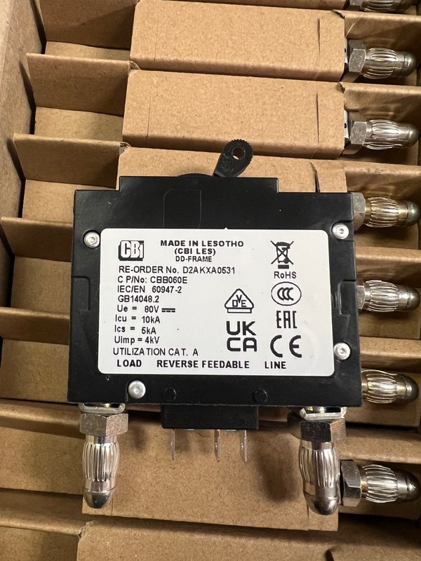 Box of 13 – CBI Circuit Breaker D2AKXA0531 60 Amp