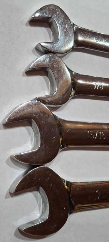 GearWrench large SAE ratcheting wrenches, sizes 13/16”, 7/8”, 15/16”, & 1” gallery