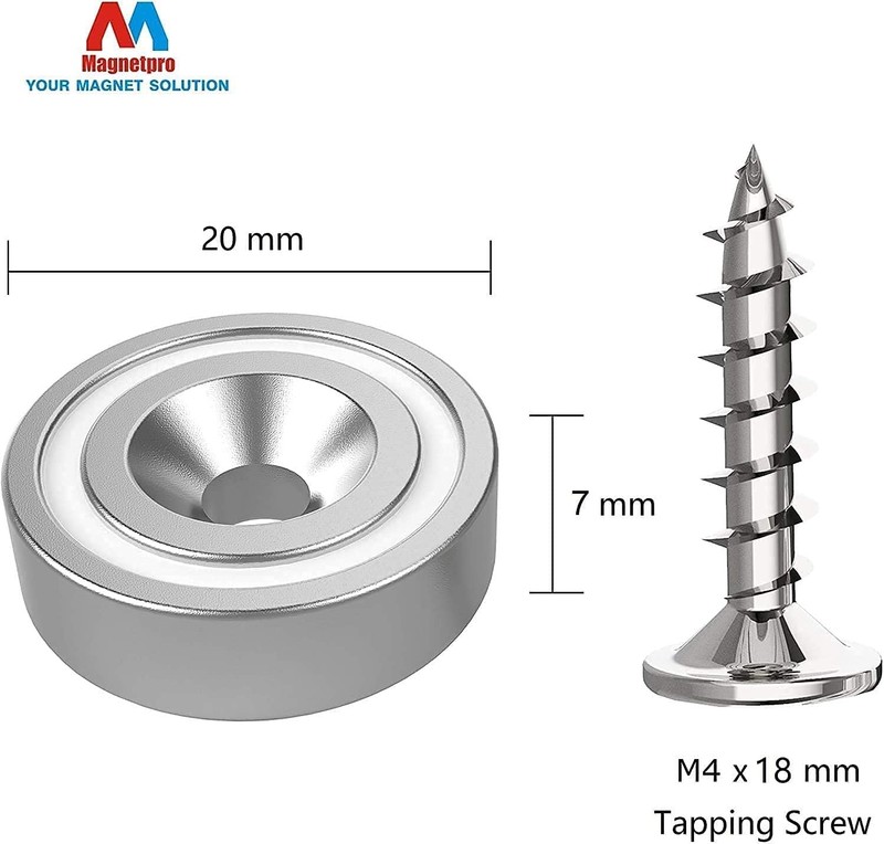 12 Pieces Neodymium Magnets 25 LB Force, Strong Magnets Size 0.79"*0.28" gallery
