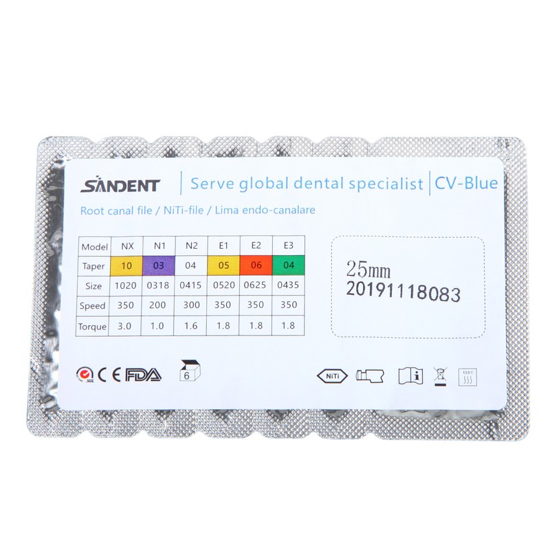 1-100 Packs Dental Rotary Files NX-F3 25mm 6 files per packs gallery