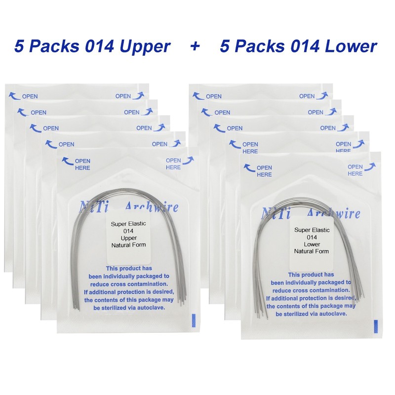 100PCS Dental Orthodontic Arch Wire Niti Natural Form Round Rectangular 16x22 14 gallery