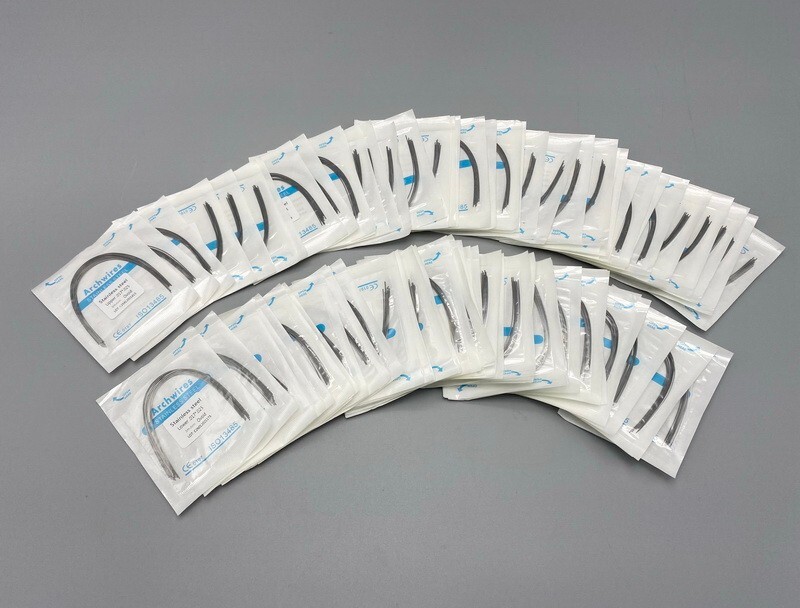 Dental Orthodontic Arch Wire NiTi Stainless Steel Ovoid/Natural Round Wires gallery
