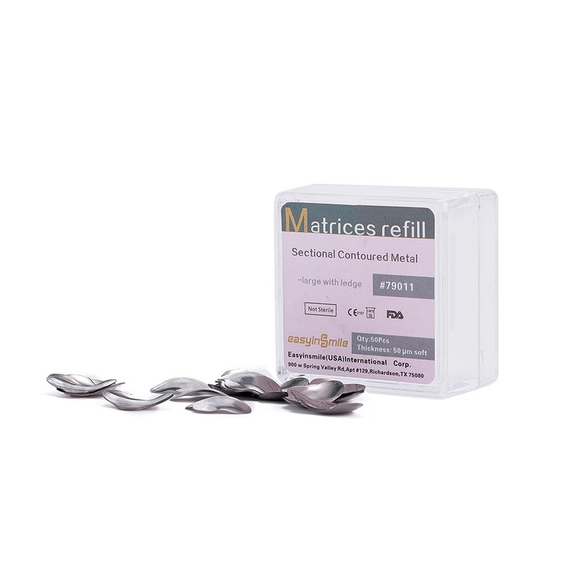 50Pcs/box Dental Sectional Matrices Refill Wave Shape Wedges 50 μm EASYINSMILE gallery