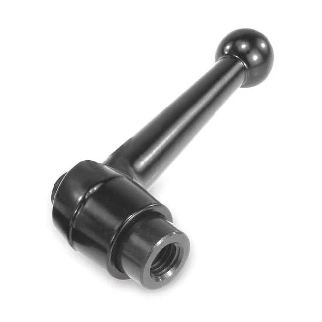 KIPP Adjustable Clamping Lever M8 Black Steel Handle Female Thread Tool Grip