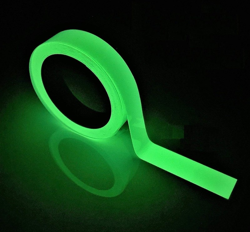 Cinta que brilla en la oscuridad, 33 pies x 0,5 pulgadas, fluorescente brillante