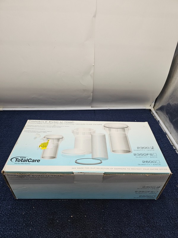 (QTY 8) Kerr 2300 TotalCare Pinnacle Evac-u-Trap Evacuation Trap gallery