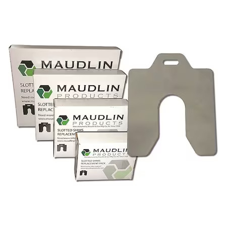Maudlin Products Msc010-20 Slotted Shim C-4 X 4″ X 0.010″, Pk20