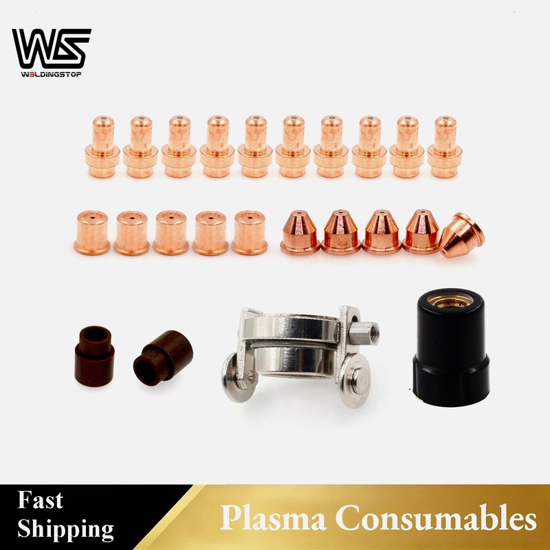 24pcs Eastwood Versa Cut 40A Electrode Nozzle Shield Gas ring Plasma Torch