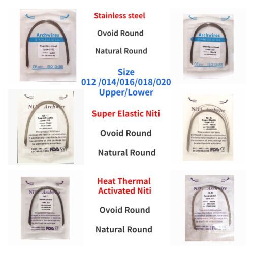Dental Orthodontic Arch Wire Heat Thermal Activated /Niti/Stainless Steel