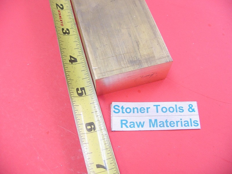 1″ x 3″ C360 BRASS FLAT BAR 5″ long Solid Mill Bar Stock H02