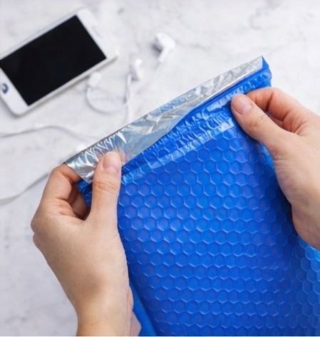 250 #0 6x10 Blue Poly Bubble Padded Envelopes Mailers Shipping Case 6"x10" gallery