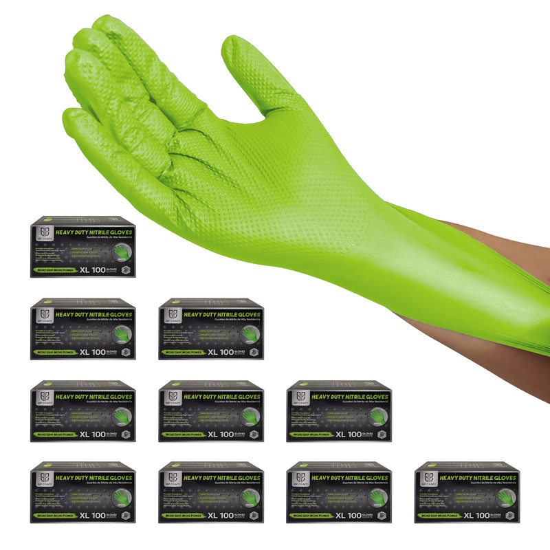 Heavy Duty Nitrile Gloves 8 Mil, Latex-Free, Large, Box of 1000, for Industrial gallery