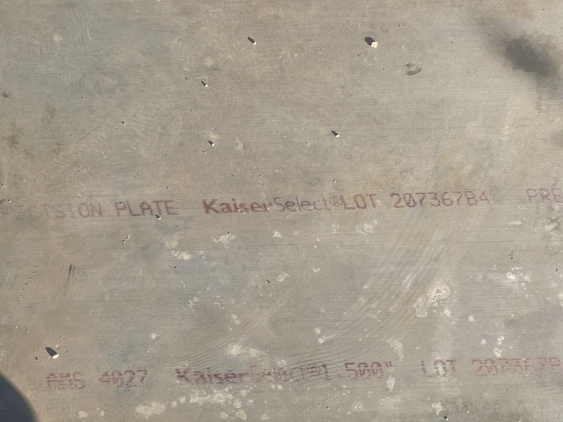 Kaiser Select 6061-T651 1.50" x 48.5" x 101" Aerospace Aluminum Plate gallery