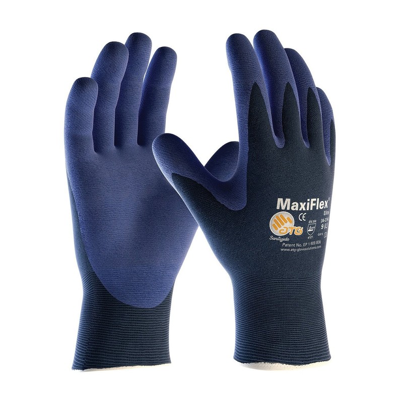 PIP Elite MaxiFlex 34-274 Ultra Light Weight Nitrile Coated Grip Glove…