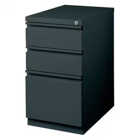 Hirsh 19322 15″ W 3 Drawer Desk Pedestal, Charcoal