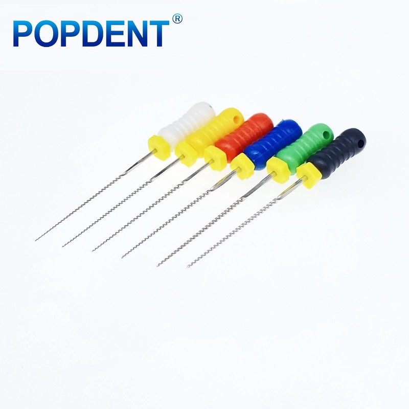 10 Packs Dental Endo Root Canal Files Hand Use K-Files Stainless Steel 21mm/25mm gallery