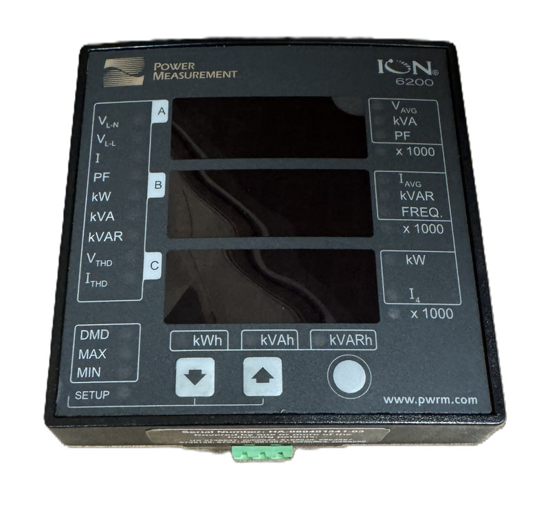 Square D Powerlogic ION6200 3-Phase Digital Power Meter New out of box