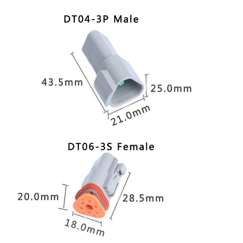 DT Series 2 3 4 6 8 12 Pin Deutsch Male Female Car Connector Kit Plug Waterproof gallery